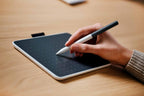 Wacom One Pen Tablet Small, Bluetooth 5.1, White Graphic Display Tablet