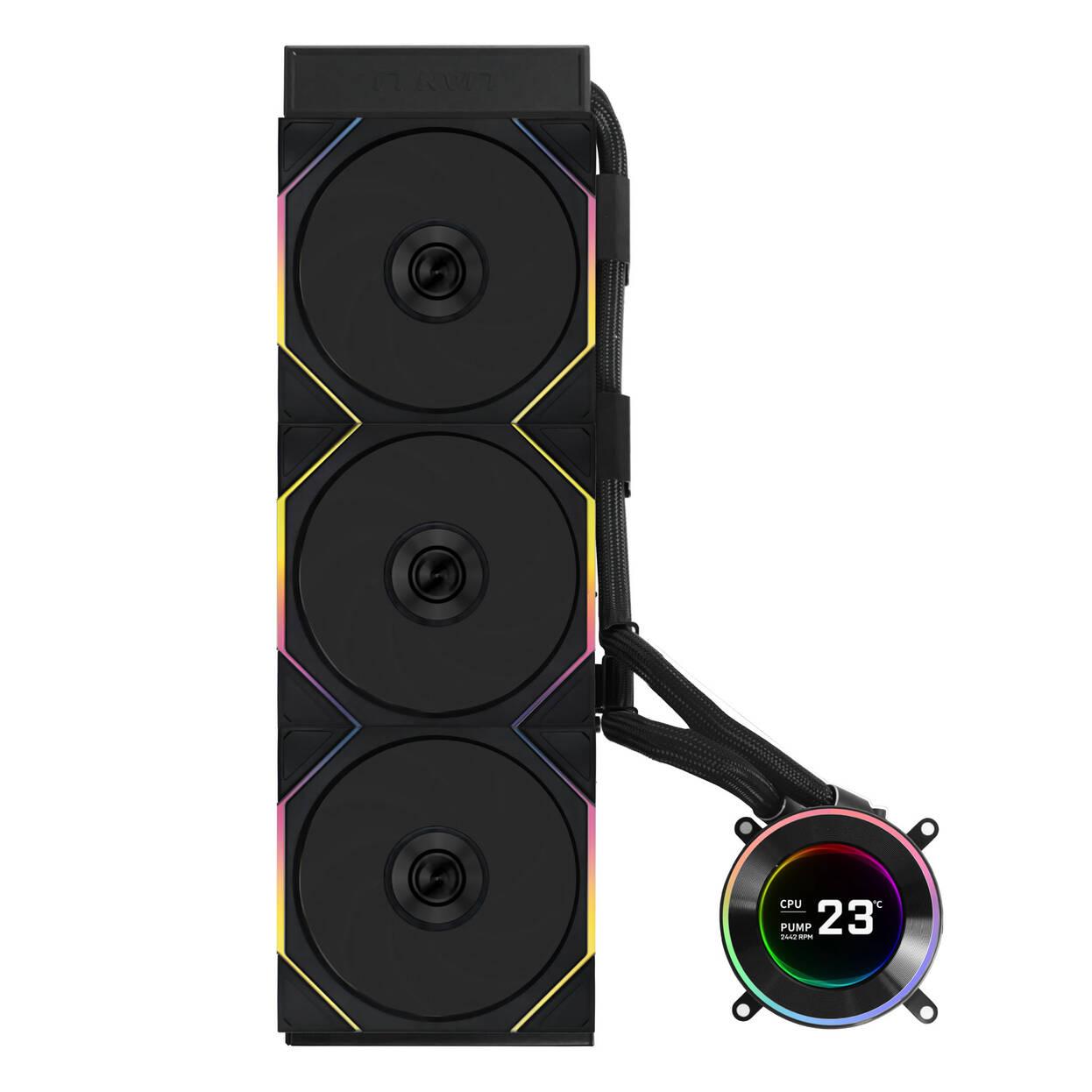 Охладител за процесор Lian Li HydroShift II LCD-C 360TL ARGB - Черен