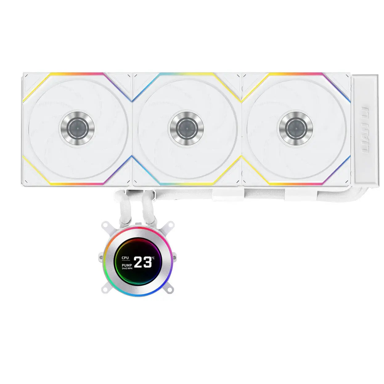 Охладител за процесор Lian Li HydroShift II LCD-C 360TL ARGB - Бял
