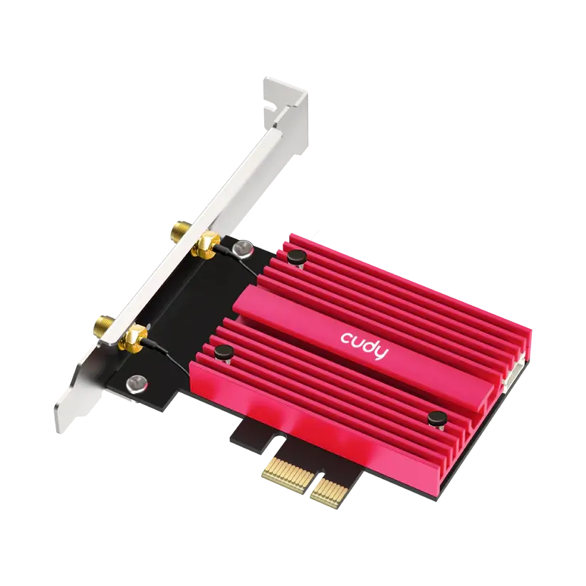 Мрежова карта Cudy WE9300S, Tri-Band WiFi 7 PCI-e, 5760 + 2880 Mbps