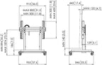 Motorized Display Stand, Manual Control, RISE 5200