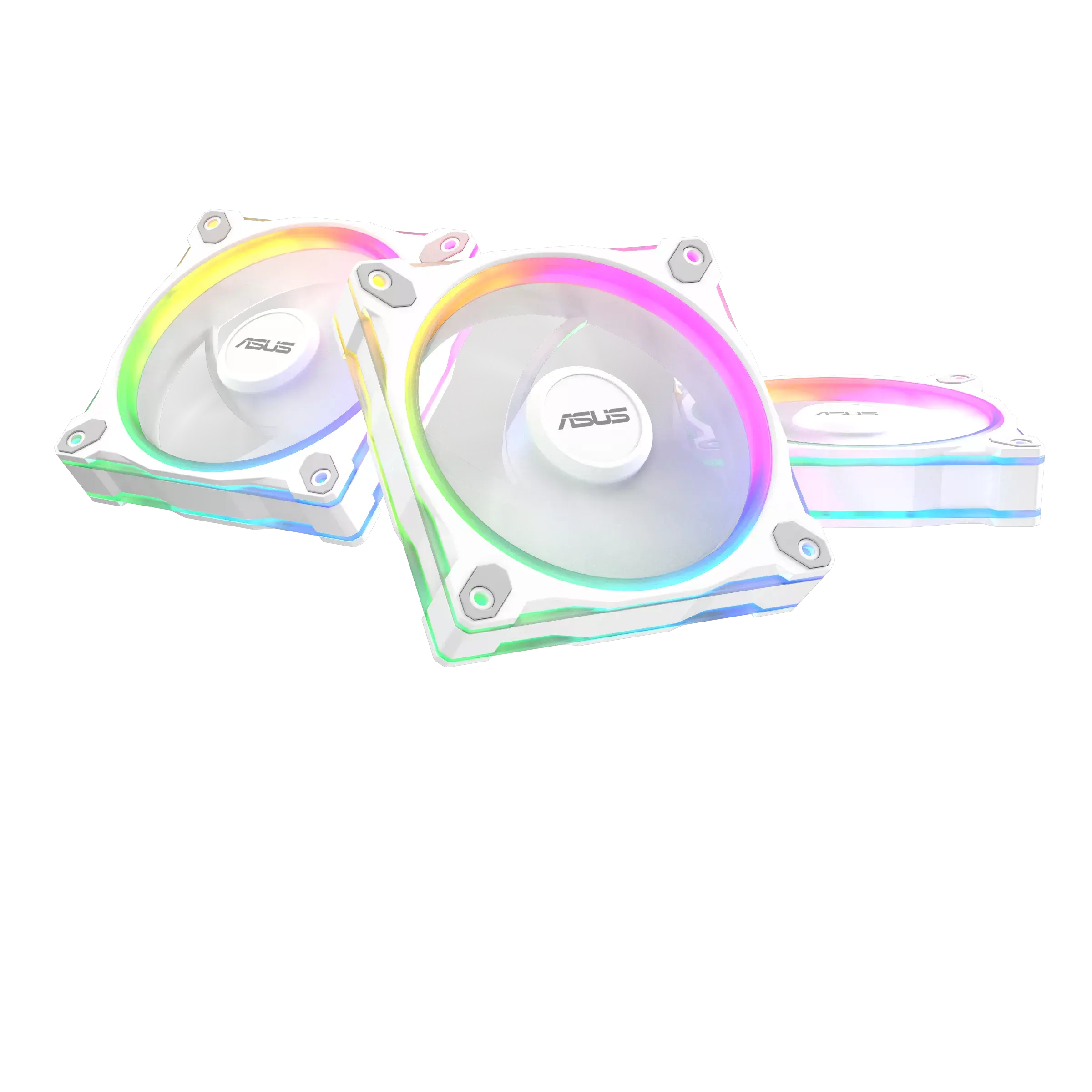 Комплект Вентилатори 3в1 ASUS PRIME MR120 ARGB Reverse White Edition