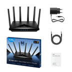 Cudy WR11000 Wireless Router, BE11000 Tri Band Wi-Fi 7, 4x2.5Gbps Port, 6x5dBi Antennas