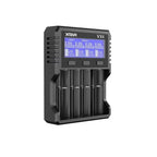 NIMH/LiIon Battery Charger 4 Slots LCD Display USB VX4 SET XTAR