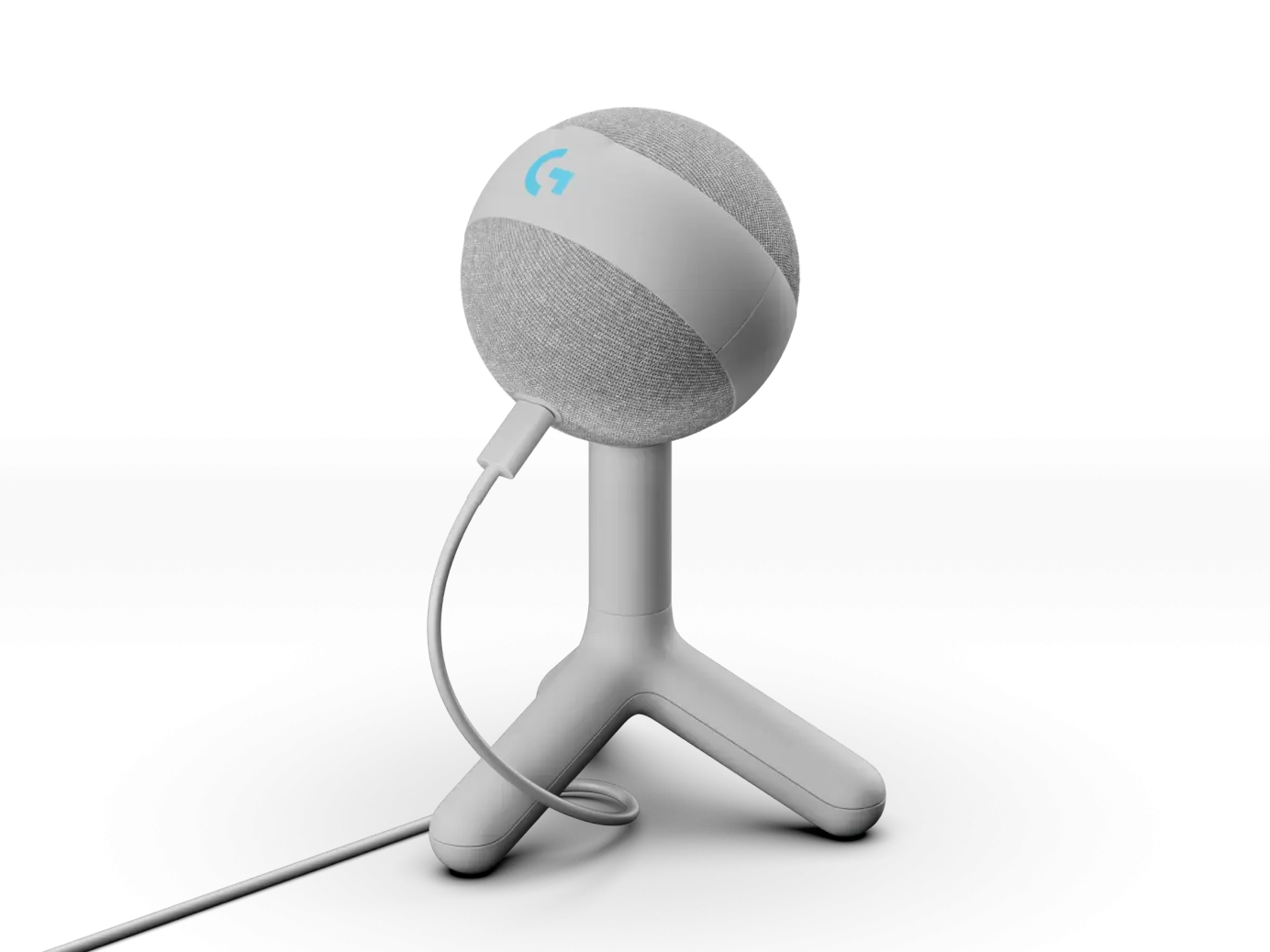 Динамичен микрофон Logitech YETI ORB White