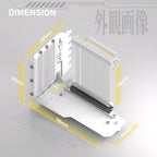 EZDIY-FAB PCIe 4.0 Riser Cable 90° Vertical GPU Mount Bracket