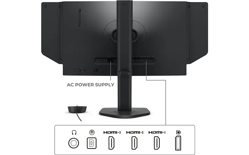 Монитор ZOWIE XQ2566X, 24.1" Fast TN QHD(2560x1440), 360Hz DyAc2, Color Gamut: sRGB 98%, HDMI, DisplayPort, Height adjustment 155mm