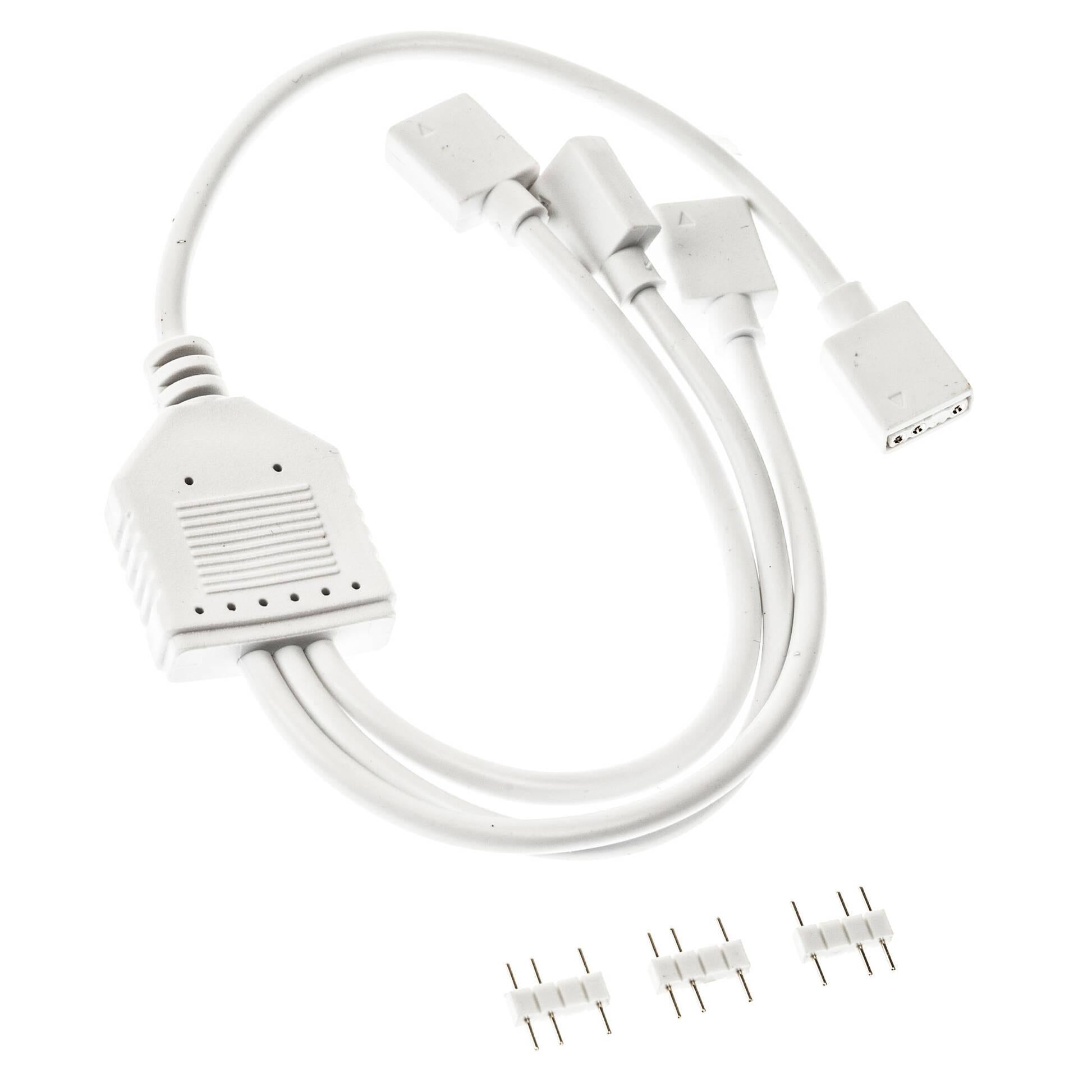 Кабел Kolink ARGB 1-3 Сплитер - 30 cm Бял
