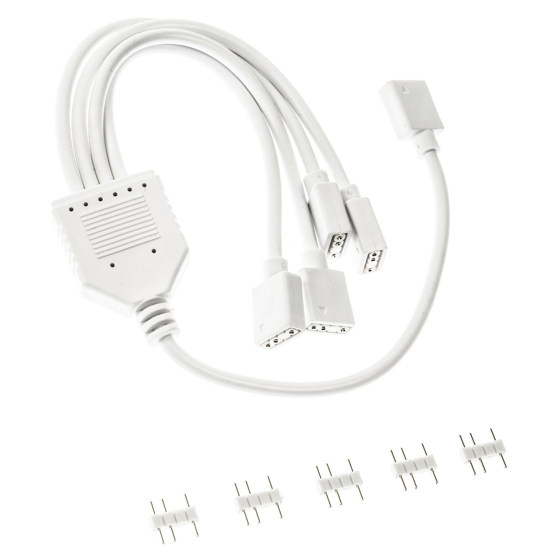 Кабел Kolink ARGB 1-4 Сплитер - 30 cm Бял
