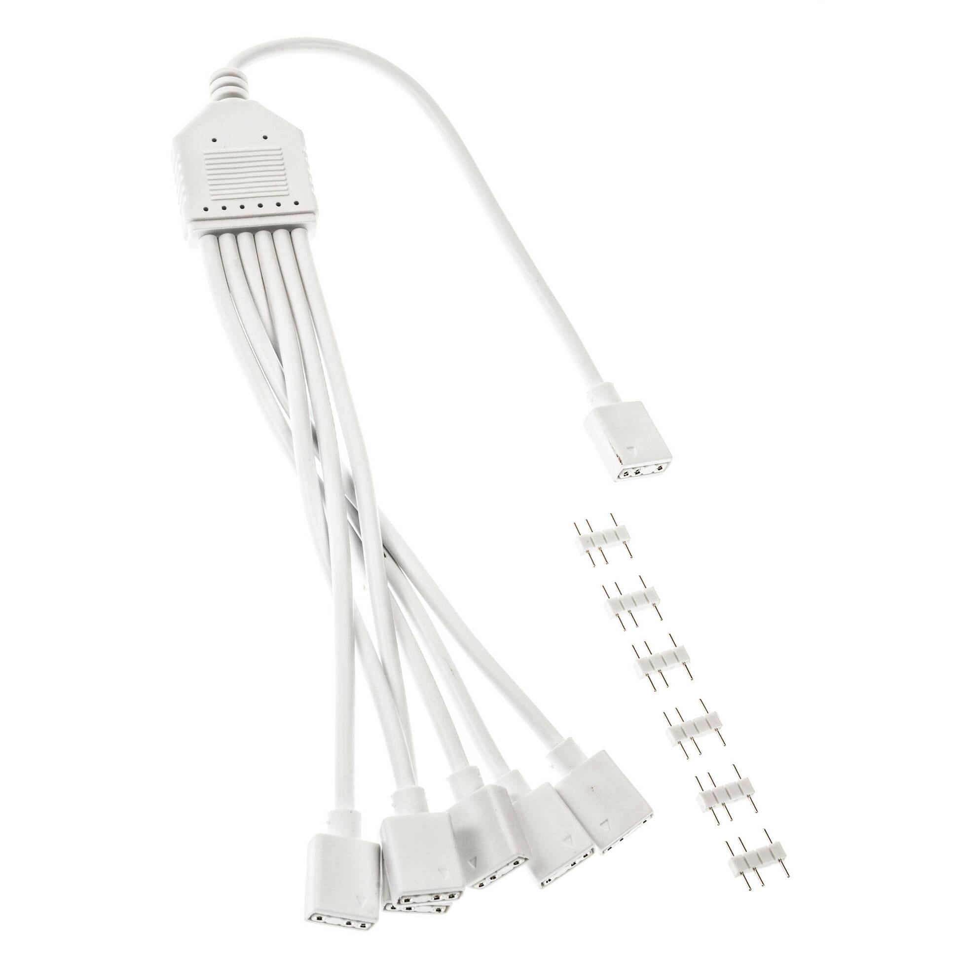 Кабел Kolink ARGB 1-6 Сплитер - 30 cm Бял