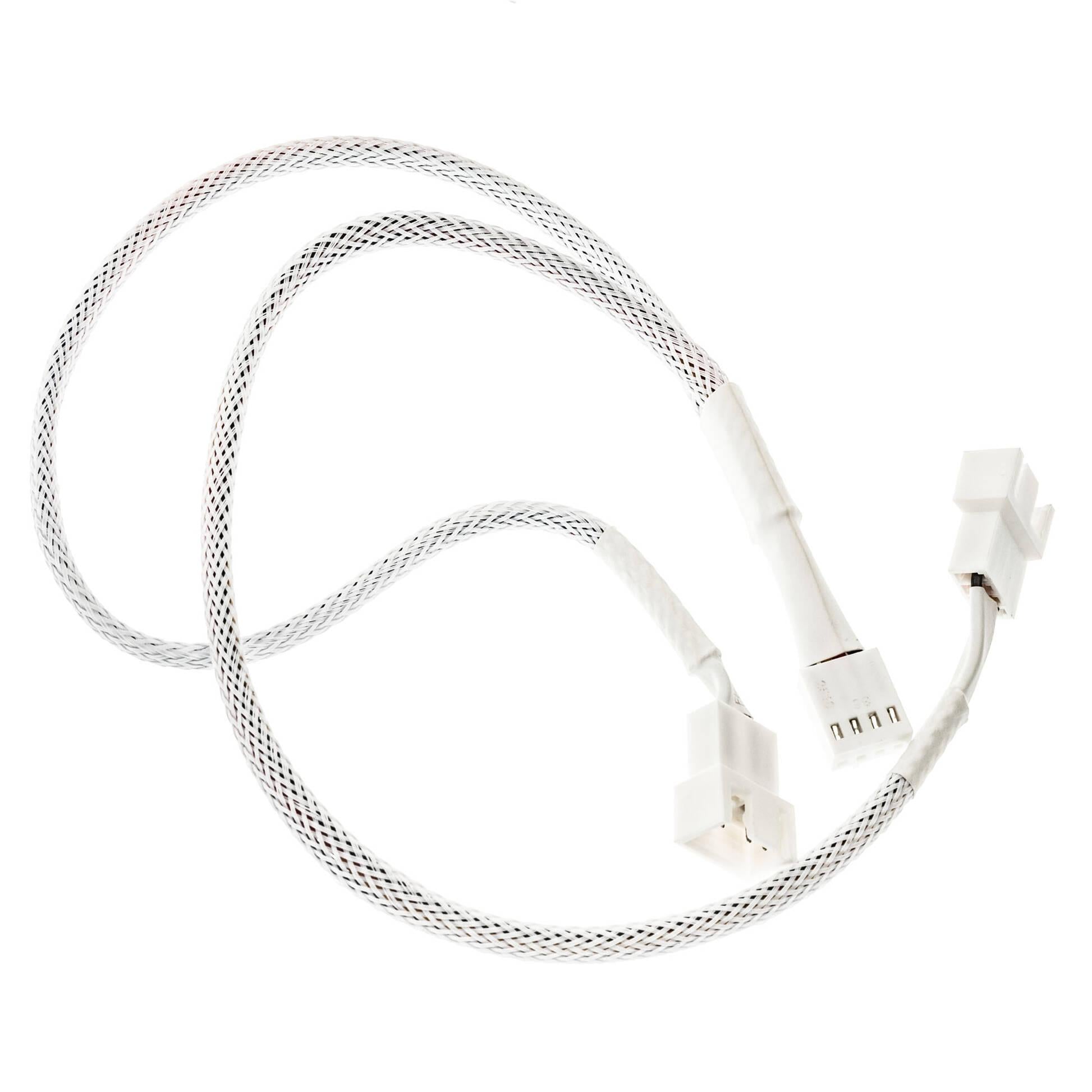 Кабел Kolink PWM 1-2 Сплитер - 35 cm, оплетен, Бял