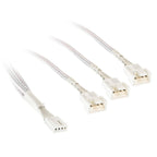 Kolink PWM 1-3 Splitter Cable - 35 cm, braided, White